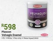 Plascon 5Ltr Velvaglo Enamel White Non Drip Water Based