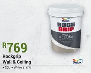 Dulux 20Ltr Rockgrip Wall And Ceiling White