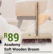 Academy Soft Wooden Broom
