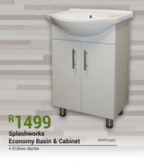 SplashWorks Economy Basin & Cabinet 510mm