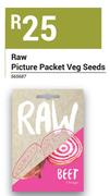 Raw Picture Packet Veg Seeds