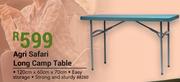 Agri Safari Long Camp Table 120cm X 60cm X 70cm