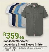 Jonsson Workwear Legendry Short Sleeve Shirts-Each