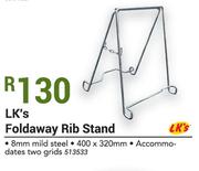 LK's Foldaway Rib Stand