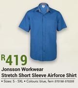 Jonsson Workwear Stretch Short Sleeve Airforce Shirt