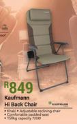 Kaufmann Hi Back Chair