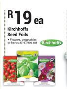 Kirchhoffs Seed Foils-Each