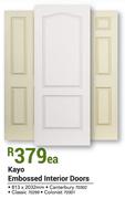Swartland Kayo Embossed Interior Doors 813 x 2032mm-Each