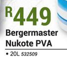 Bergermaster Nukote PVA-20Ltr