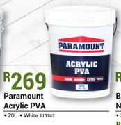 Paramount Acrylic PVA White-20Ltr