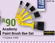 Academy Paint Brush Bee Set 5 Piece