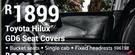 Kindo Toyota Hilux GD6 Seat Covers