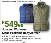Jonsson Workwear Mens Packable Bodywarmer-Each