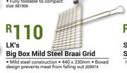 LK's Big Box Mild Steel Braai Grid