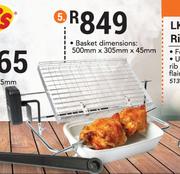 Rotisserie Flat Basket & Spit-500mm x 305mm x 45mm