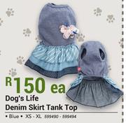Dog's Life Denim Skirt Tank Top-Each