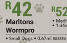 Marltons Wormpro For Small Dogs-0.67ml