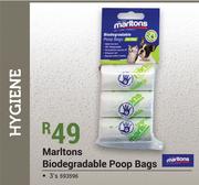 Marltons Biodegradable Poop Bags-3's Pack