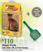 Allspan Woody Cat Litter 10Ltr & Free Scoop