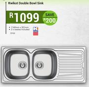 1Kwikot Double Bowl Sink