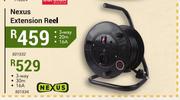 Nexus 16A Extension 20m Reel 3-Way