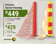 Dromex Orange Barrier Fencing (1.2m x 50m)