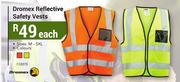 Dromex Reflective Safety Vests-Each