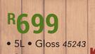 Woodoc Water Borne Floor (Gloss)-5Ltr