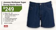 Jonsson Workwear Super Strong Denim Shorts