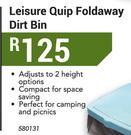 Leisure Quip Foldaway Dirt Bin