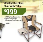 Meerkat Director Chair With Table