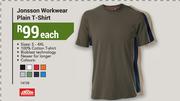 Jonsson Workwear Plain T-Shirt-Each