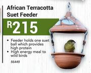 African Terracotta Suet Feeder