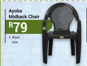 Ayoba Midback Black Chair 