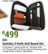 GSI Santoku 3 Knife & Board Set
