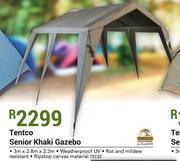 Tentco Senior Khaki Gazebo-3m x 2.8m x 2.3m