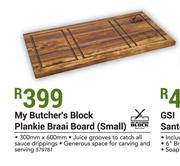 My Butcher's Block Plankie Braai Board(Small)-300mm x 600mm