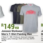 Jonsson Workwear Men's T-Shirt Painting Man-Each
