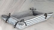 Wagworld Cupcake Grey Stripe Large