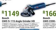 Bosch GWS 9-115 Angle Grinder HD