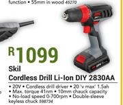 Skil Cordless Drill Li-Ion DIY 2830AA