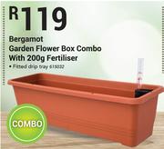 Bergamot Garden Flower Box Combo With 200g Fertiliser