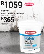 Plascon Polvin Walls & Ceilings (White)-20Ltr