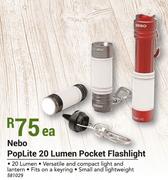 Nebo PopLite 20 Lumen Pocket Flashlight-Each