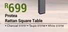 Protea Rattan Square Table