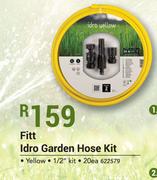 Fitt Idro Garden Hose Kit Yellow 1/2" Kit 20ea