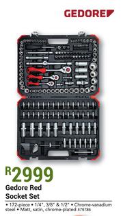 Special Gedore Red Socket Set 172 Piece m.guzzle .za