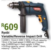 Ryobi 650W Variable/ Reverse Impact Dril
