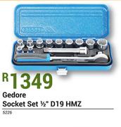 Gedore Socket Set 1/2" D19 HMZ