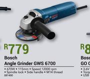 Bosch 670W Angle Grinder GWS 6700